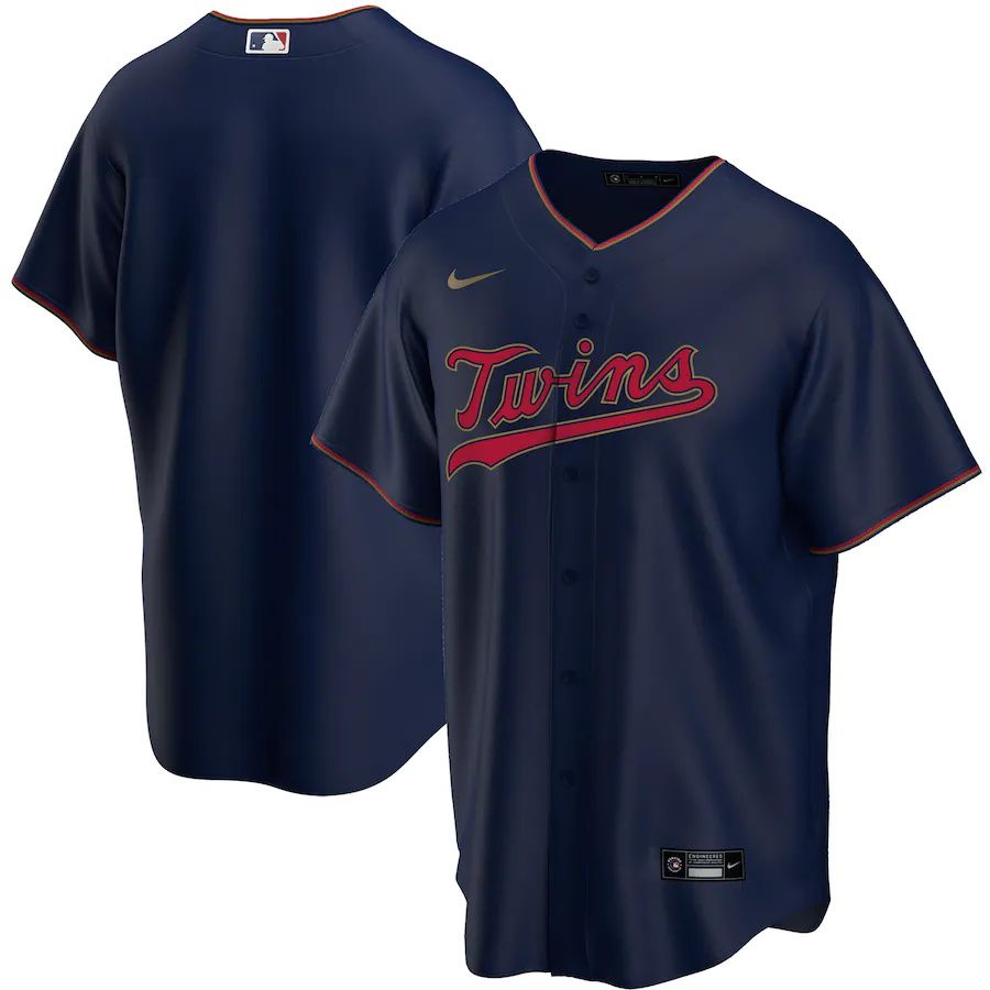 Mens Minnesota Twins Nike Navy Alternate Replica Team MLB Jerseys->minnesota twins->MLB Jersey